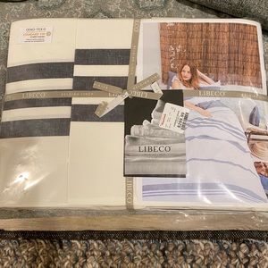 Libeco Belgian Linen King Duvet and Two Shams NWT Beautiful.